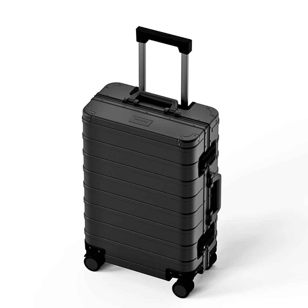 Onyx Black Aluminium Suitcase