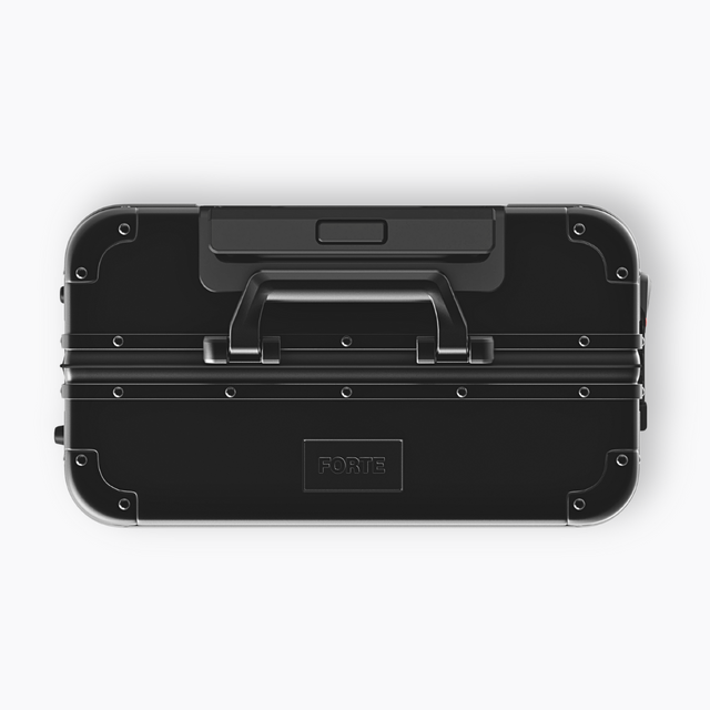 Onyx Black Aluminium Suitcase