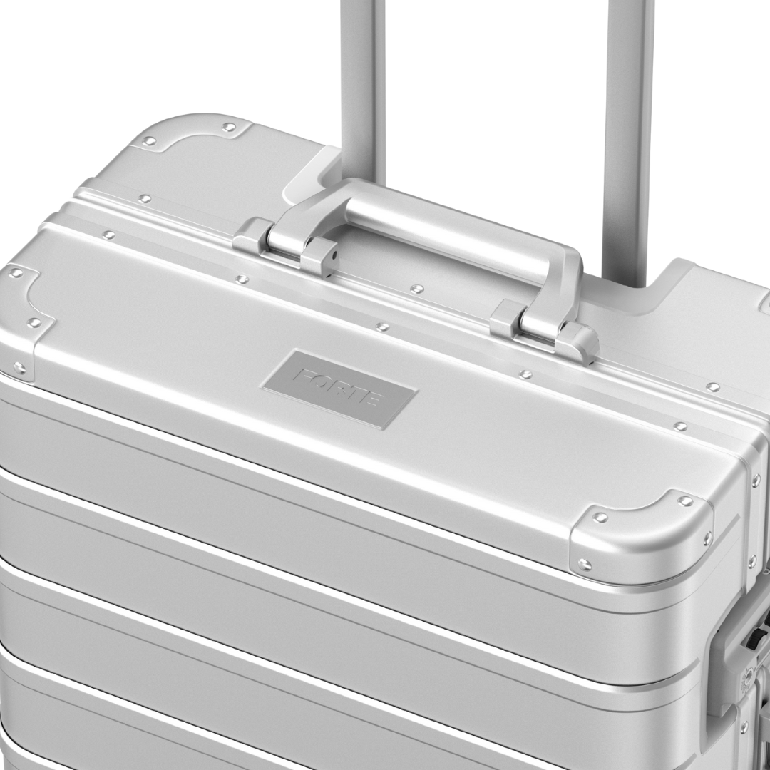 Brushed Silver Aluminium Check-in